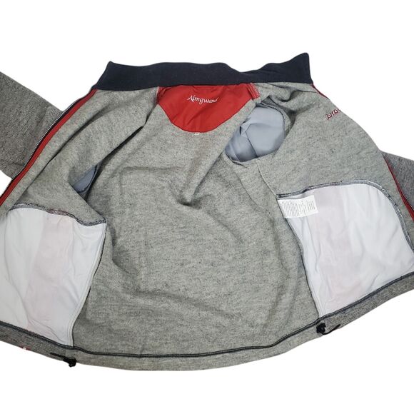 Almgwand Full Zip 100% Wool Jacket Mens GER 52 US L/XL Gray Elbow Patches READ - Picture 5 of 16